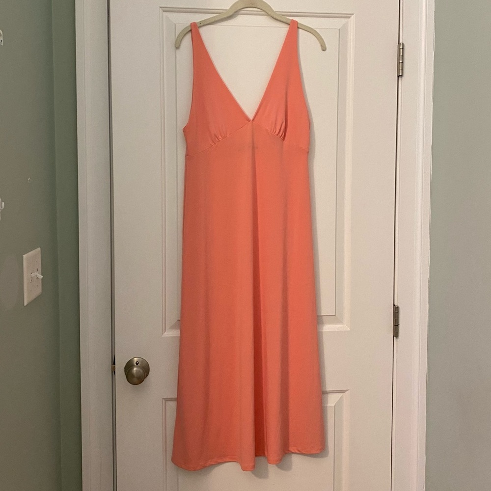 Peach/Coral/Pink Zara Slip Style Dress Medium